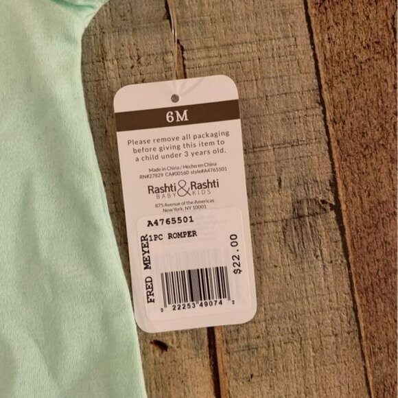 Baby starters gender neutral shorts one piece with kind little human saying -6M - Picture 4 of 7